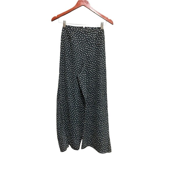C'est Duo By Casablanca Vintage Pants Sheer Black with Polka Dots Size Small 90s - Picture 1 of 9